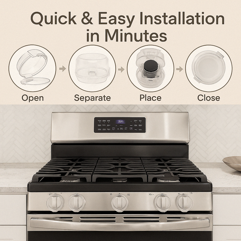 La Cubierta Protectora para Perillas del Horno Vuxeco